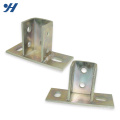 HDG Perforated Steel Structural Post Base Plate Bracket